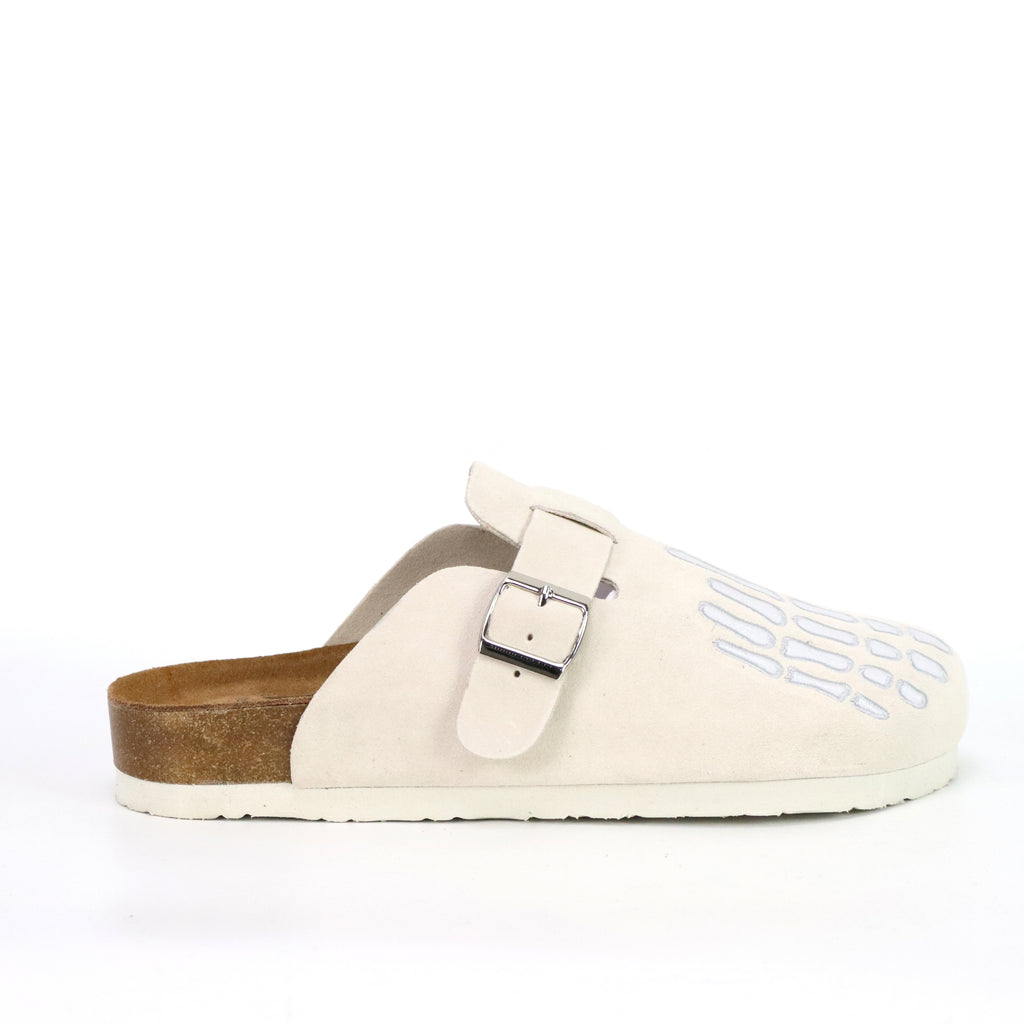 Biege Skeleton Clogs