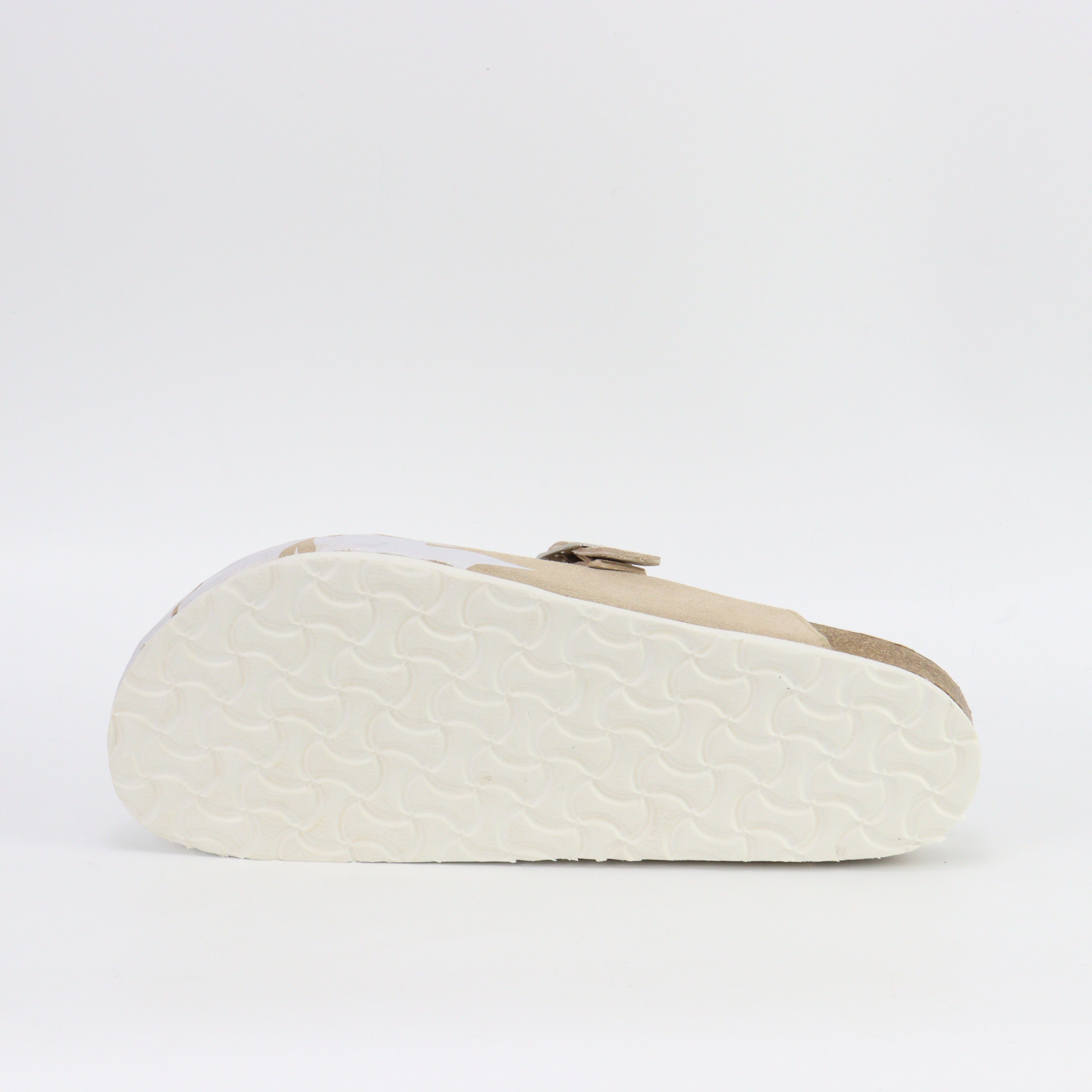 Creme Flame Skeleton Clogs