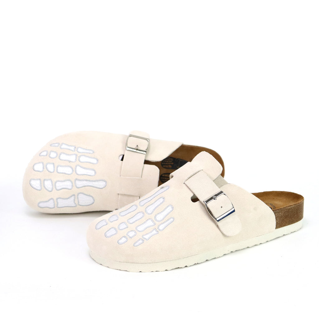 Biege Skeleton Clogs