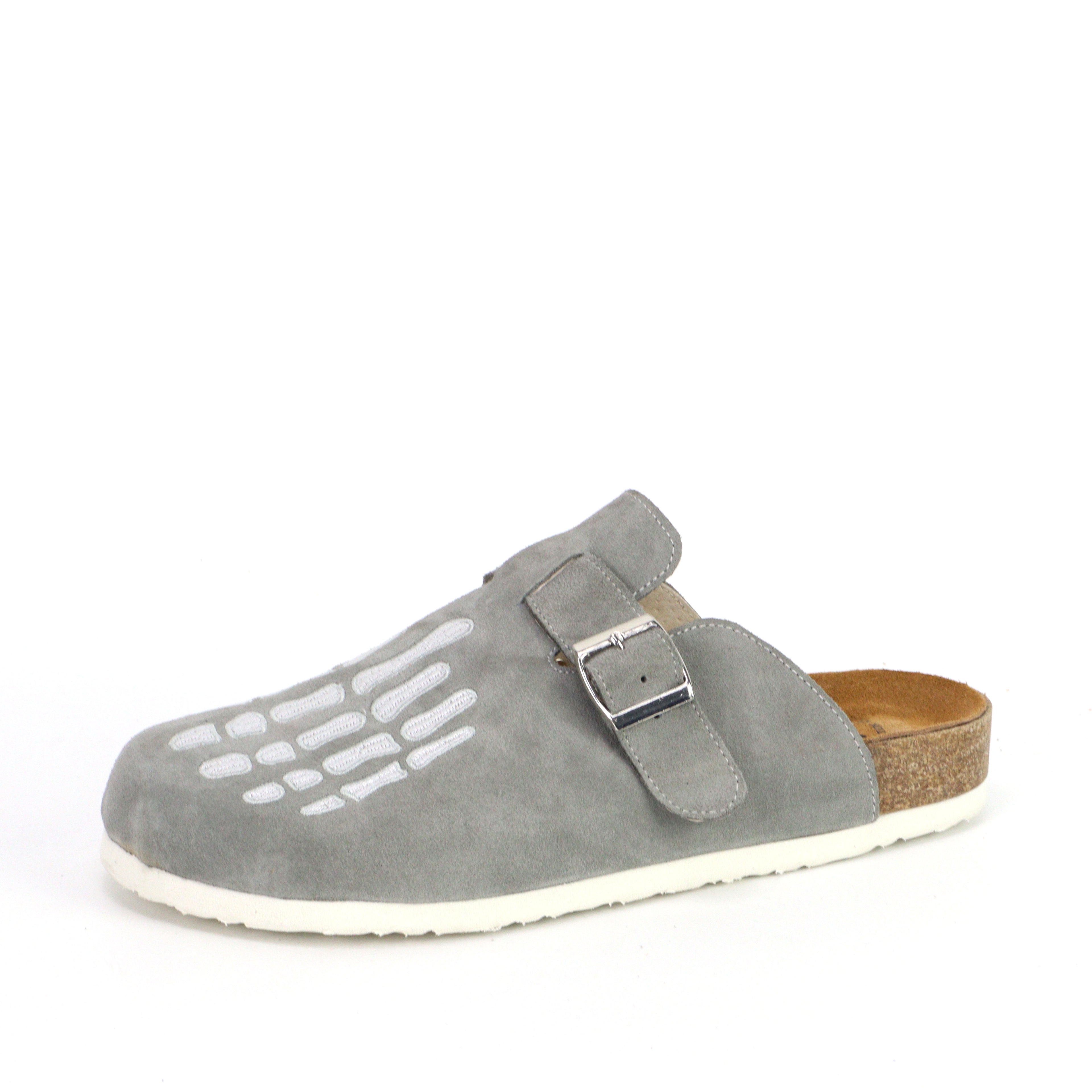 Grey Skeleton Clogs