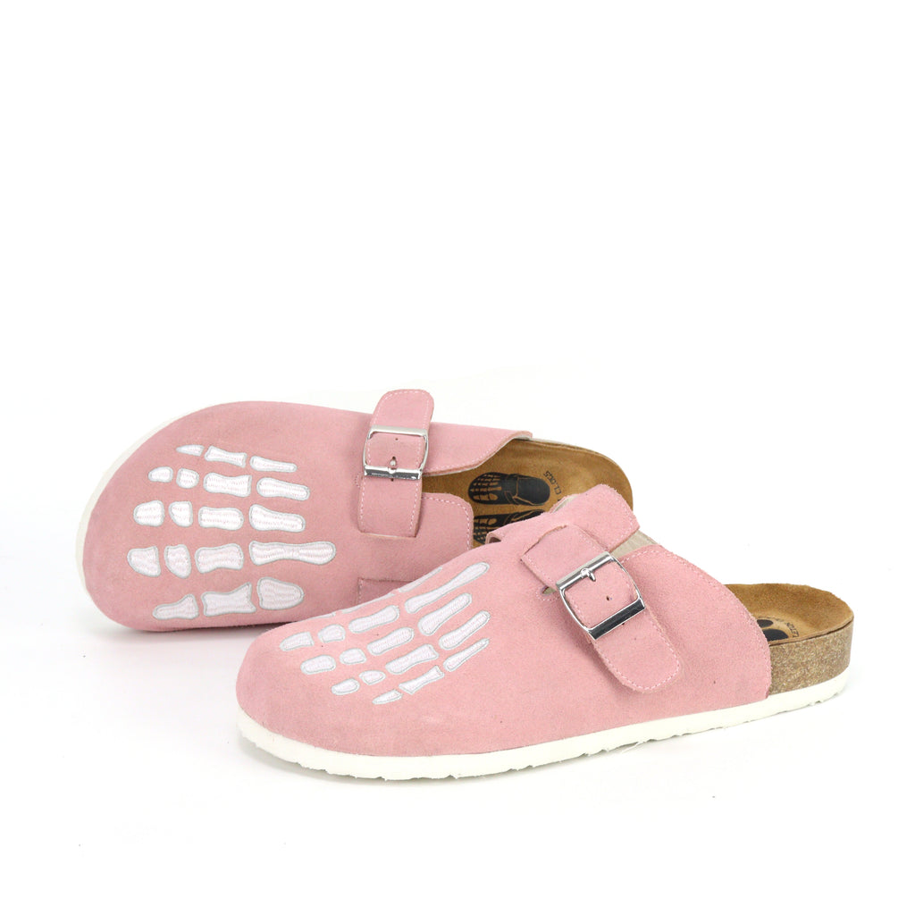 Pink Skeleton Clogs