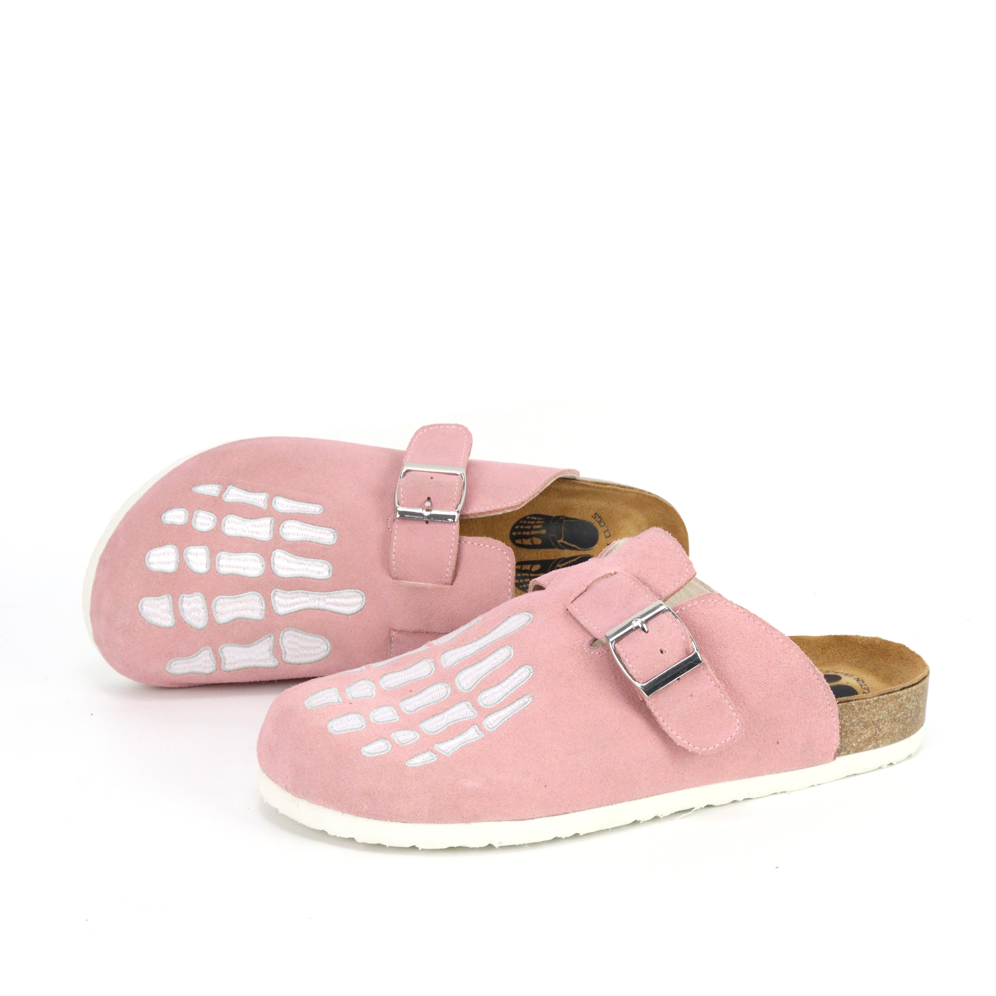 Pink Skeleton Clogs
