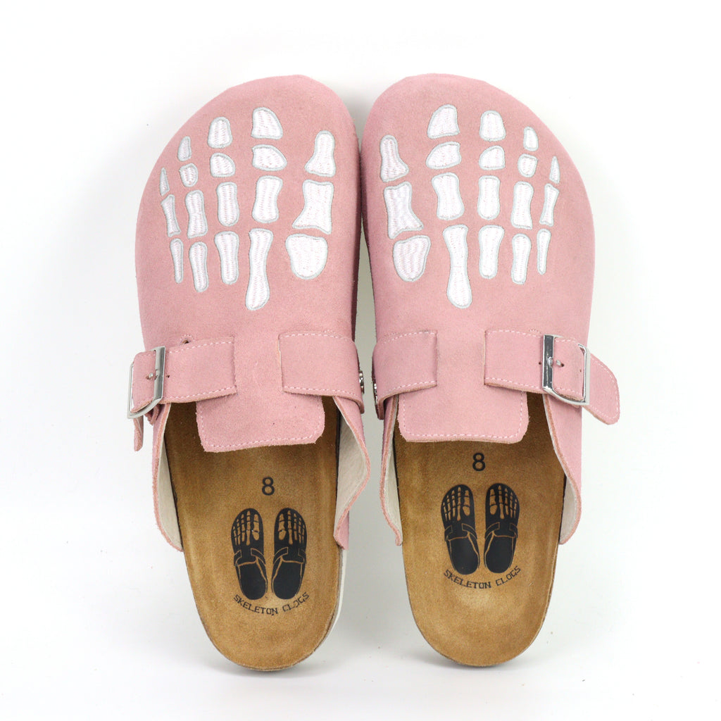 Pink Skeleton Clogs