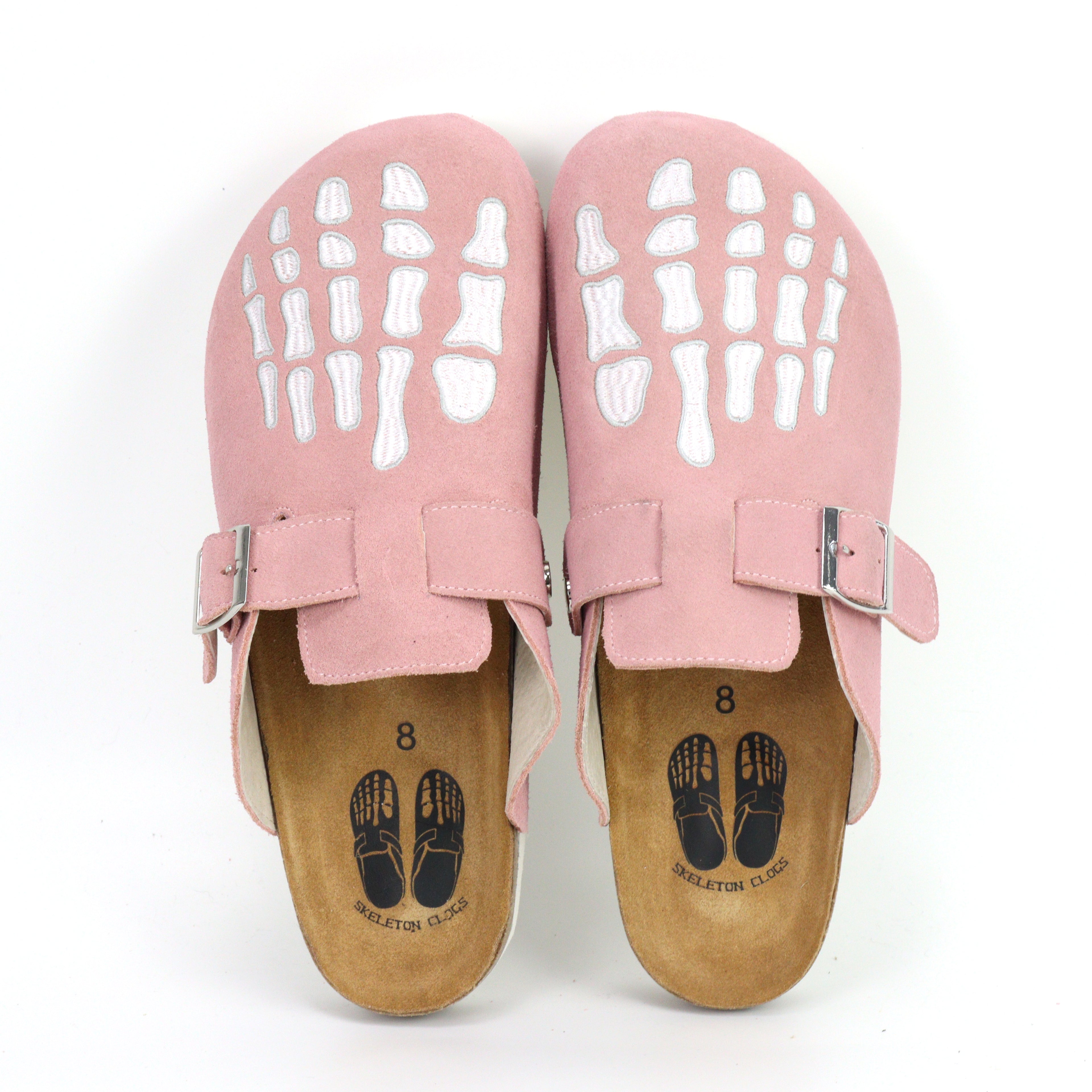 Pink Skeleton Clogs